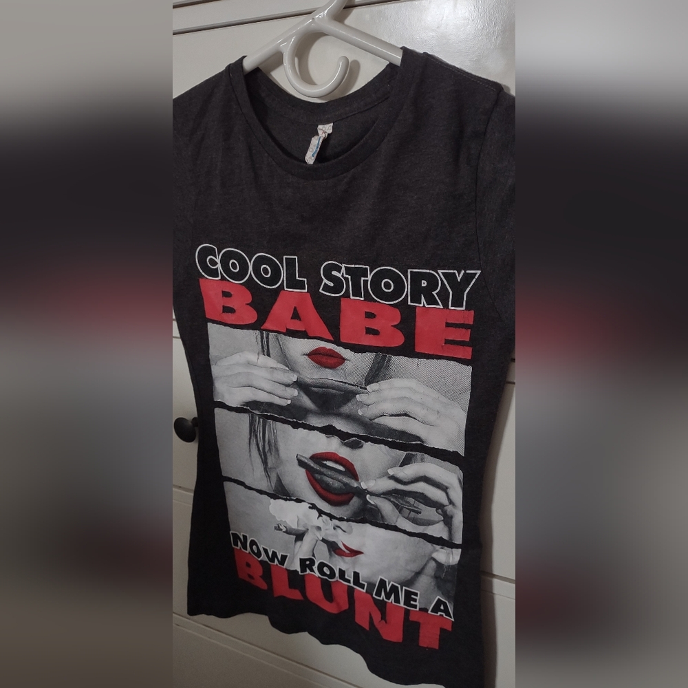 Cool T-Shirt, gray/black color. Sz s.with matching poster.12x18